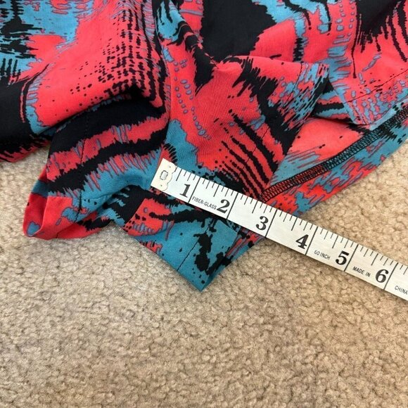 Fabletics Womens Liza Romper Stretch Waist Strappy Sleeve Watercolor Small - Picture 12 of 12